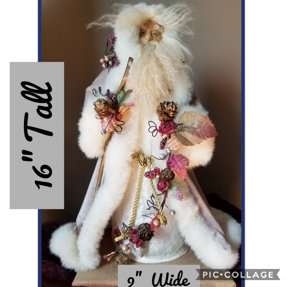Blue Eyed Santa Tree Topper